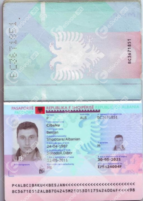 Passport of Albania