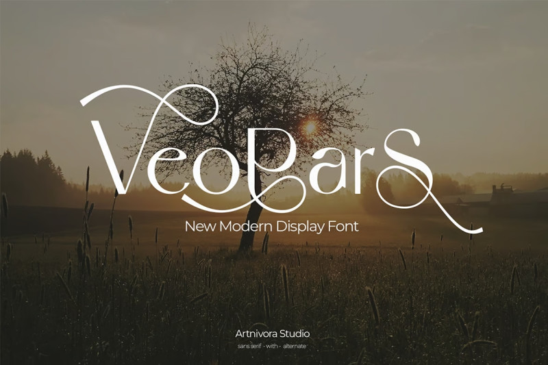 Veopars decorative font