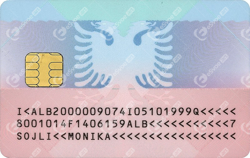 identity card of Albania