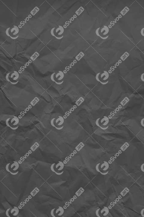 Black crumpled wrinkled textured paper background.