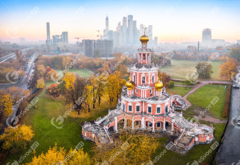 Church of the Intercession at Fili, Moscow, Russia