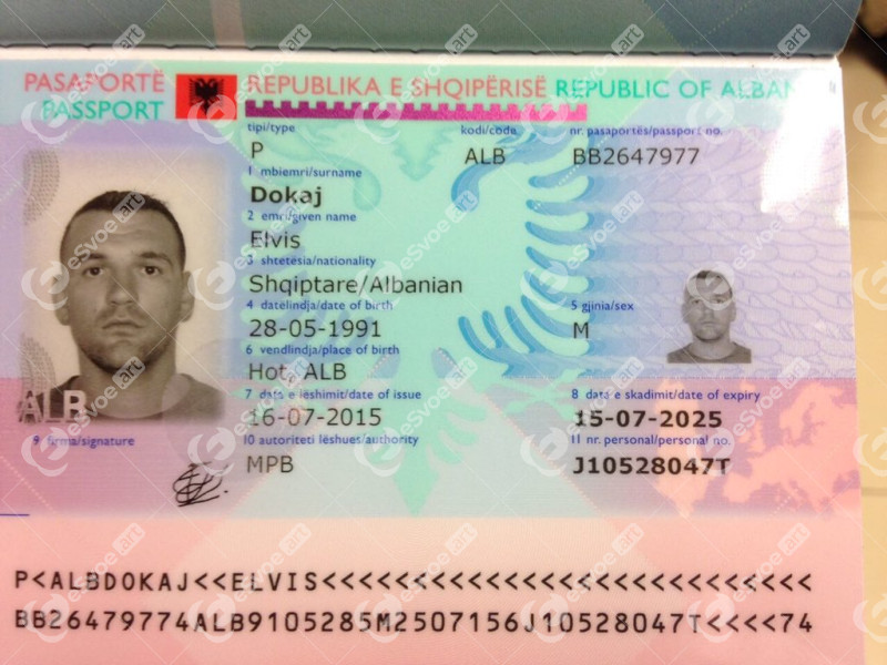 Passport of Albania