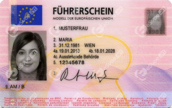 Driving license of Austria (3)