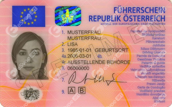 Driving license of Austria(1)