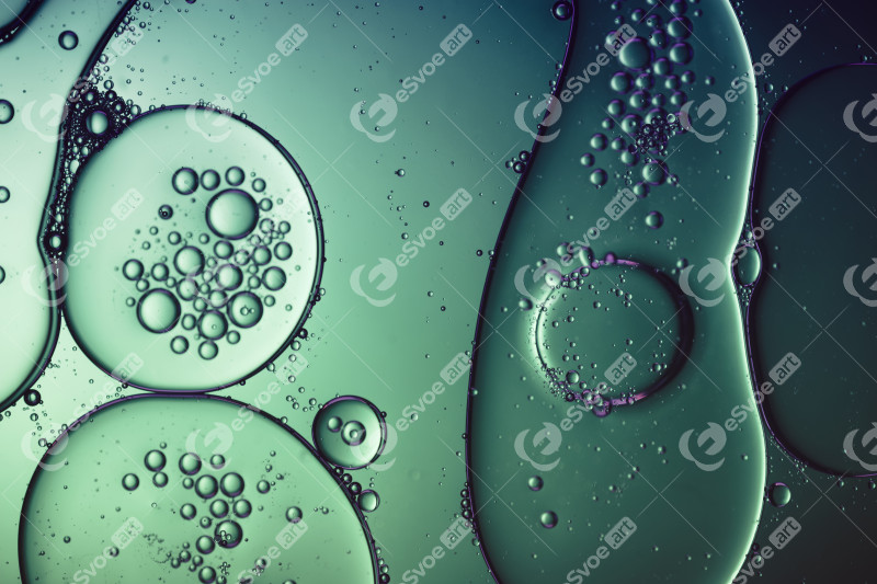 Gas and liquid abstract science background