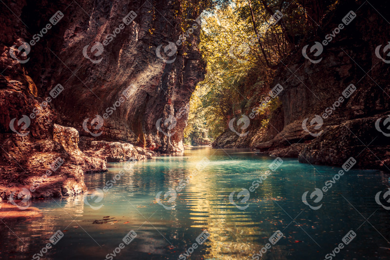 Martvili canyon in georgia nature landscape