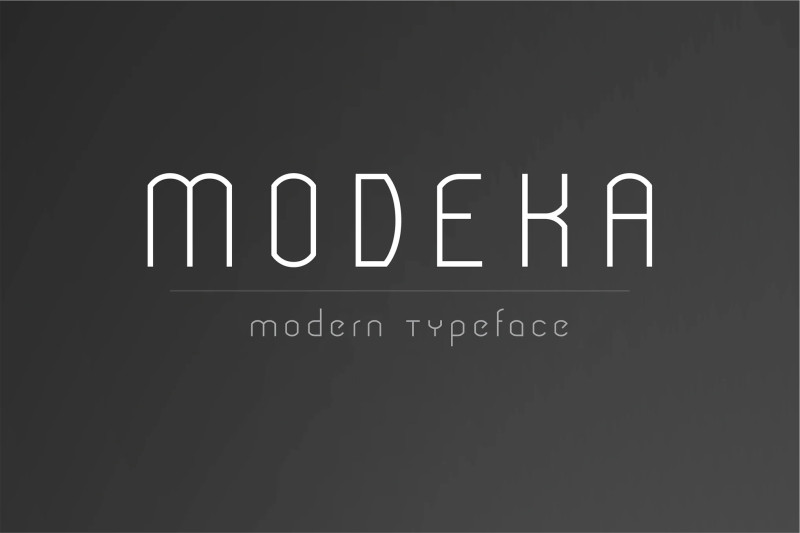 Modeka - Modern Font