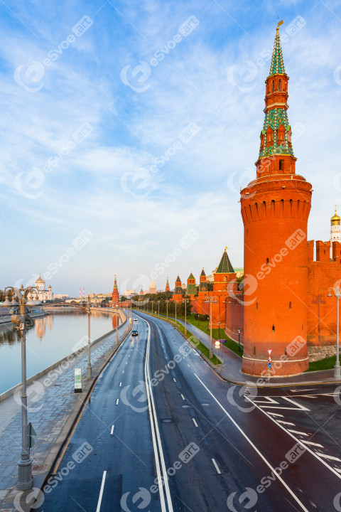 Moscow Kremlin in the morning, Russia