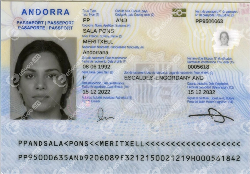 driving license of Andorra