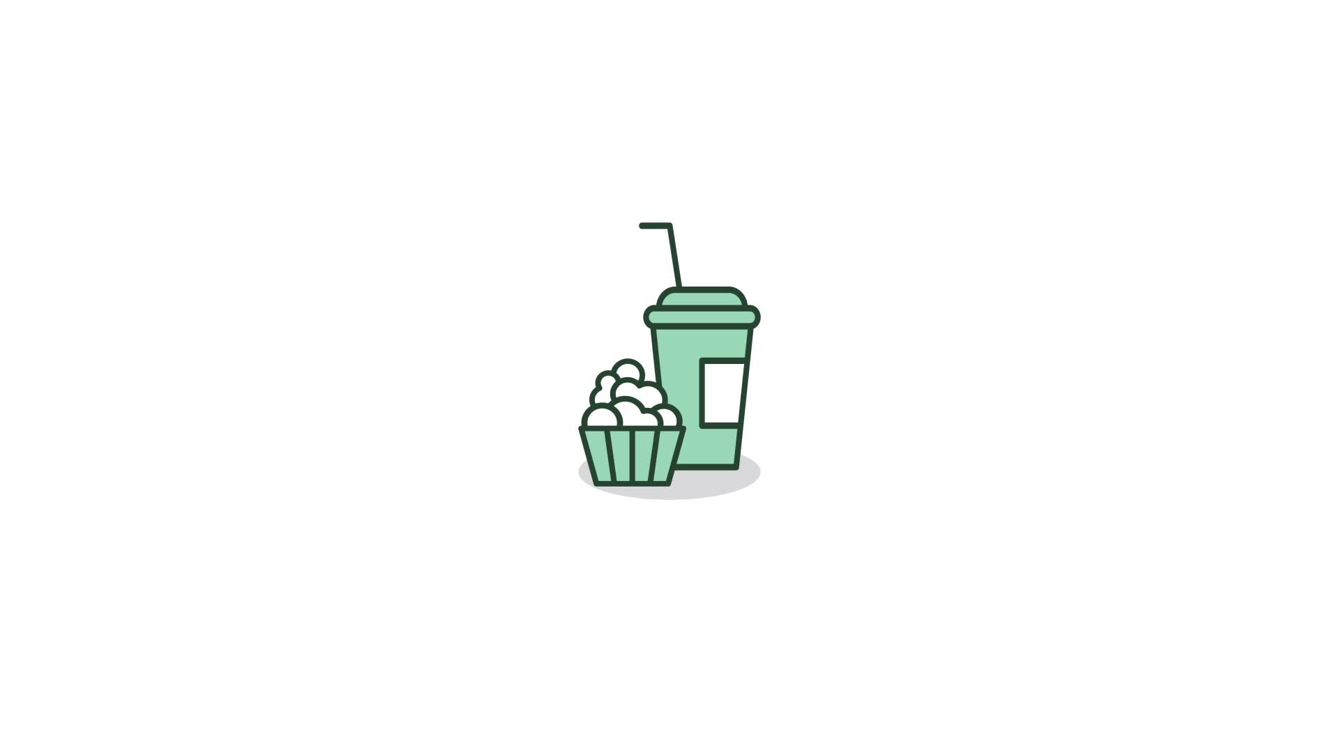 Food and drink animated icon