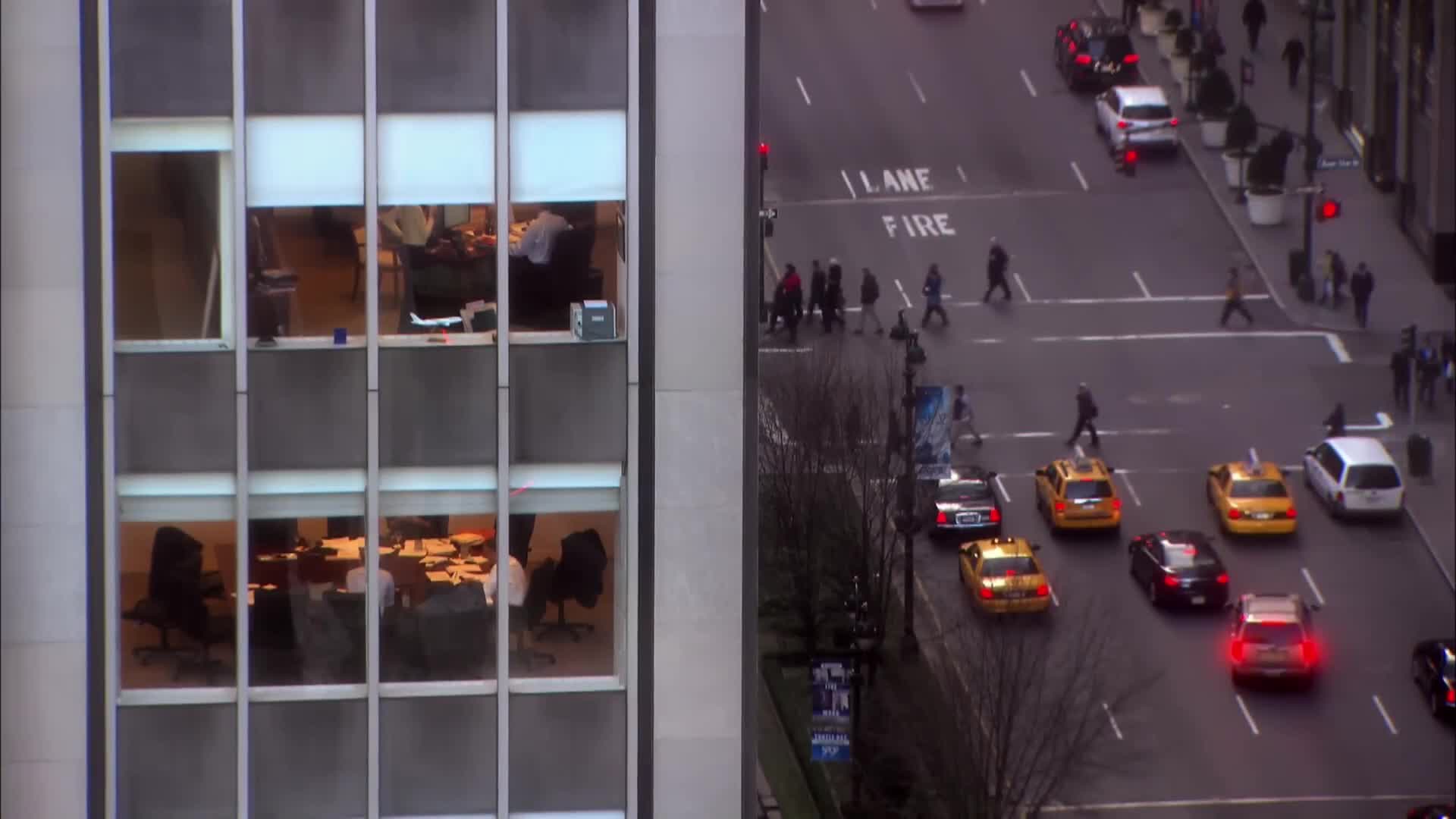 Wall Street financial center New York