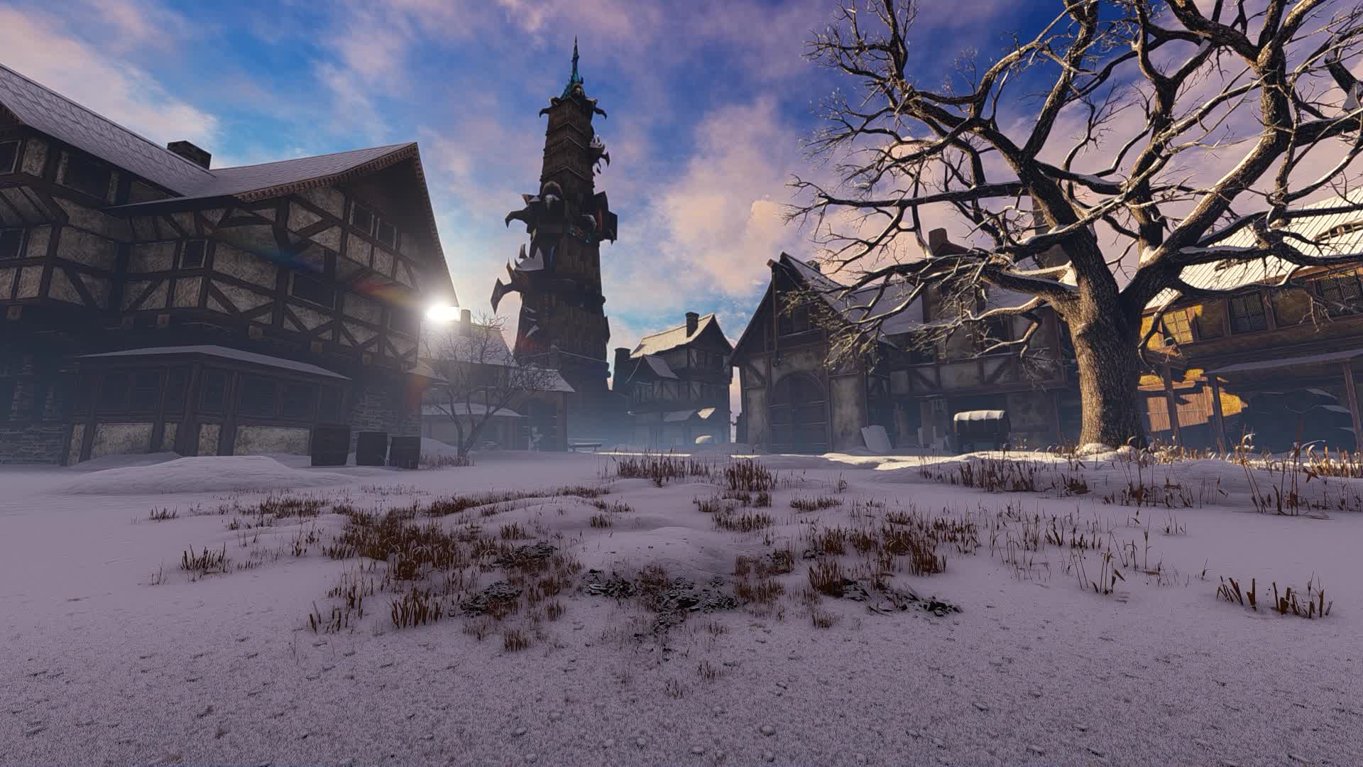 Medieval village street