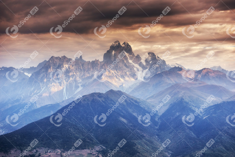 Rocky Mountains in Georgia. Europe