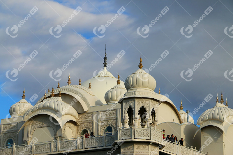 Striking architecture of top of beautiful krishna