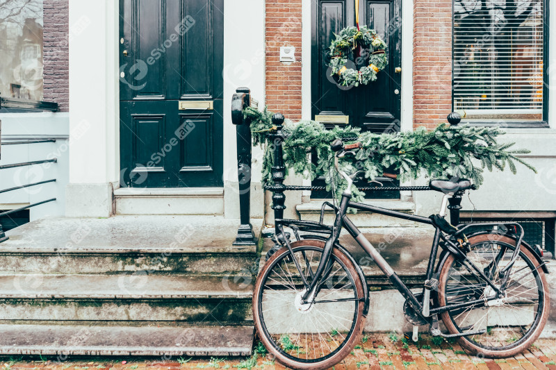 Porch bike in amsterdam